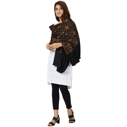 Women's Hand Embroidery Wool Shawl
